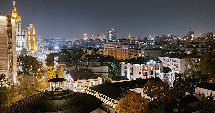 Стильная квартира с панорамным видом на Москву фото 32