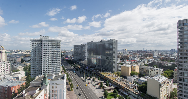 Панорамная квартира на Арбате с видом на Кремль фото 44
