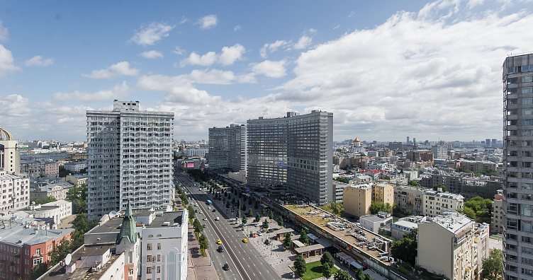 Панорамная квартира на Арбате с видом на Кремль фото 25